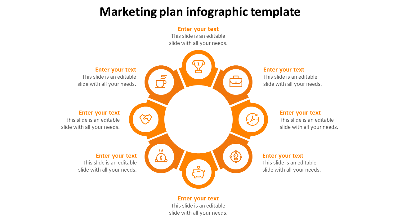 marketing plan infographic template-8-orange